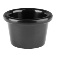 Melamine Plain Ramekins | Black Ramekin Dish | 63mm | Kristallon DM161