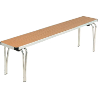 Contour Stacking Bench | Wooden School Bench | 5ft Oak Finish | Gopak DM693