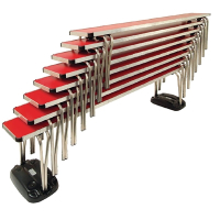 Stacking Bench | Contour Bench | 6ft Red | Gopak DM950