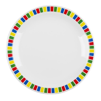 Melamine Fairground Plates | Colourful Carnival Dinner Plates | 160mm | Kristallon DP980
