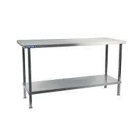 Stainless Steel Centre Table | Commercial Kitchen Prep Table | 1800mm | Holmes DR058
