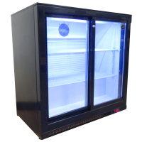 Commercial Bottle Cooler | 2 Door Sliding Fridge | LED Lighting | King KG250SL.HD