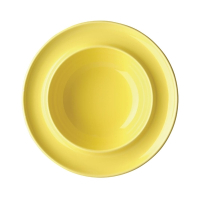 Heritage Raised Rim Bowls | Yellow Ceramic Serving Bowl | 205mm Diameter | Olympia DW148
