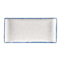 Rectangular Stonecast Plate | Blue Serving Platter | 145 x 300mm Tableware | Churchill DW381