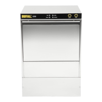 Commercial Undercounter Glasswasher | Glass Washing Machine | Drain Pump | 500x500mm Baskets | Buffalo DW468