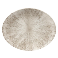 Oval Plates | Churchill Studio Prints Stone Coupe | 317mm | Agate Grey | Churchill DW796