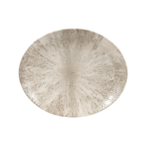 Oval Coupe Plates | Stone Plates | 270mm Agate Grey | Churchill Studio Prints DW797
