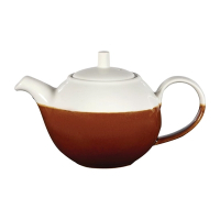 Monochrome Profile Teapot | Cinnamon Brown Teapot | 430ml Capacity | Churchill DY160