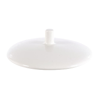 Replacement Beverage Pot Lid | White Teapot Lid | Pack of 6 | Churchill DY851
