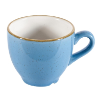 Espresso Cups | Stonecast Coffee Cups | 100ml 3.5oz Cornflower Blue | Churchill DY882