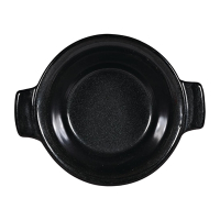 Stoneware Pie Dish | Black Igneous Round Dish | 140mm | Churchill DY926