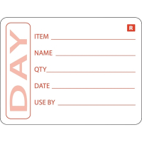 Removable Prepped Food Labels | Food Preparation Labels | Dissolving Labels | Vogue E148
