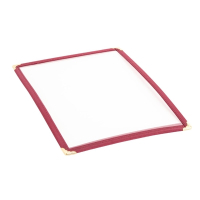 American Style Menu Cover | A4 Menu Holder | Burgundy Colour | Olympia E296