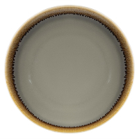 Round Coupe Plates | Smoke Grey Dinner Plates | 178mm Kiln Collection | Olympia FA027