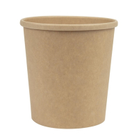 Recyclable Soup Cups | Kraft Microwavable Containers | 450ml/16oz | Colpac FA370