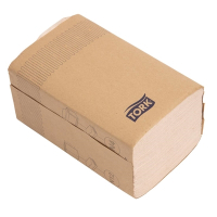 Compostable Dispenser Napkins | Extra-Soft Napkins | 213 x 165mm | Tork Xpressnap FA710
