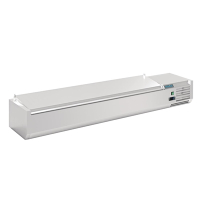 Commercial Countertop Prep Fridge | Pizza Salad Prep Refrigerator | 8x 1/4GN with Lid | Polar G-Series FA856