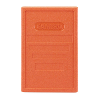 Insulated Food Pan Carrier Lid | Food Transporter Lid | Orange | Cambro FB126