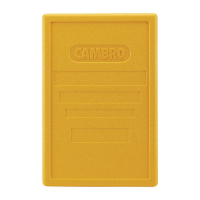 Insulated Food Pan Carrier Lid | Hot Food Transport Lid | Yellow | Cambro FB127