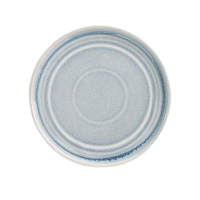 Cavolo Flat Round Plate | Ice Blue Tableware | 180mm Diameter | Pack of 6 | Olympia FB567