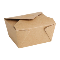 Compostable Paperboard Food Cartons | Eco-Friendly Takeaway Containers | 600ml/21oz | Fiesta Green FB673