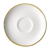 Kiln Cup Saucer | Porcelain Chalk Saucer | 140mm | Pack of 6 | Olympia FB989
