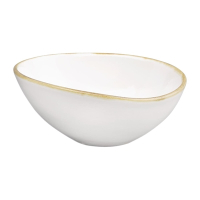 Kiln Bowl | Stoneware Ceramic Bowl | 165mm 425ml Chalk | Olympia FB996