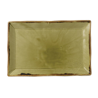 Rectangular Serving Tray | Green Harvest Tray | 230 x 336mm | Dudson FC052