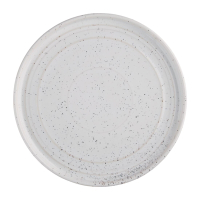 Cavolo Flat Round Plates | White Speckle Dinner Plates | 220mm | Olympia FD903