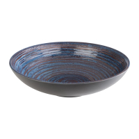 Melamine Deep Bowl | Blue 310mm Serving Bowl | Large Round Dinnerware | APS Loops FE983