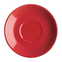 Commercial Red Saucer | Cafe Crockery | 131mm 5 3/10 Inch | Fits FF990 | 12 Pack | Olympia FF995