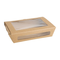 Salad Box with Window | Eco-Friendly Food Container | 1200ml Capacity | Fiesta FN898