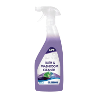 Bath and Washroom Cleaner | Lift Deep Clean Formula | 750ml Trigger Spray | Cleenol FS077 (Pack of 6)