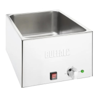Commercial Bain Marie | Wet Heat Food Warmer | 1.5kW | Buffalo FT693