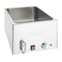 Commercial Bain Marie with Tap | Wet Heat Bain Marie | No Pans Included | Buffalo