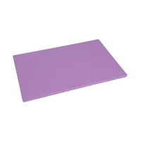 Commercial Antibacterial Chopping Board | Low Density Purple Cutting Board | 450x300x10mm | Hygiplas FX110