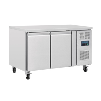 Commercial Double Door Counter Fridge | Refrigerator | 228 Litre | Polar G377