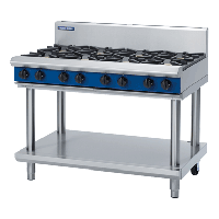 Commercial 8 Burner Cooktop | Gas Range | 1200mm Open Burners | Blue Seal Evolution G518D-LS/N