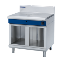 Commercial Target Top Range | Gas Hob | 900mm Cabinet Base | Blue Seal Evolution G57-CB/N