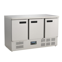 Commercial 3 Door Counter Fridge | Undercounter Refrigerator | 368 Litre Capacity | Polar G622