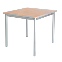 Indoor Square Dining Table | Beech Effect Table | 750mm | Gopak Enviro GE964