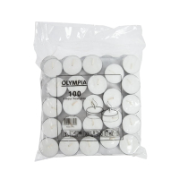 4 Hour Tealights | Long Burn Candles | Pack of 100 | Olympia GF448