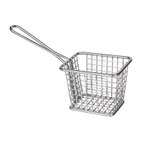 Chip Basket Square | Frying Basket | Small with Handle | Olympia GG866