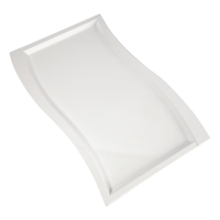 Melamine Platter White | GN 1/1 Wave Platter | Food Presentation Tray | APS GK826