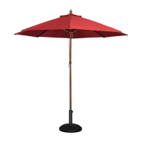 Round Parasol | Outdoor Umbrella | 3m Diameter Red | Bolero GL305