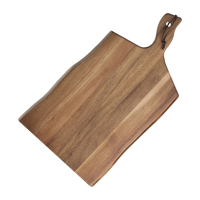 Wooden Board Large | Acacia Wood Serving Board | Wavy Handled | Olympia GM264
