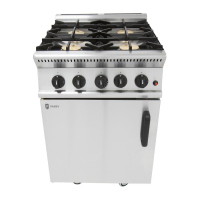 Commercial Gas Oven Range | 4 Burner Propane Cooker | Stainless Steel | Parry GB4P