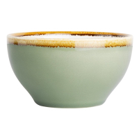 Round Bowl | Kiln Collection | 140mm Diameter | Rustic Moss Ceramic | Olympia GP469