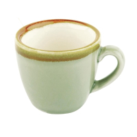 Kiln Espresso Cup | Ceramic Coffee Cup | 80ml | Moss Green | Olympia GP476