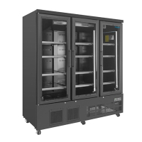 Commercial Multideck Fridge | Triple Door Display Refrigerator | G-Series | Polar GP486